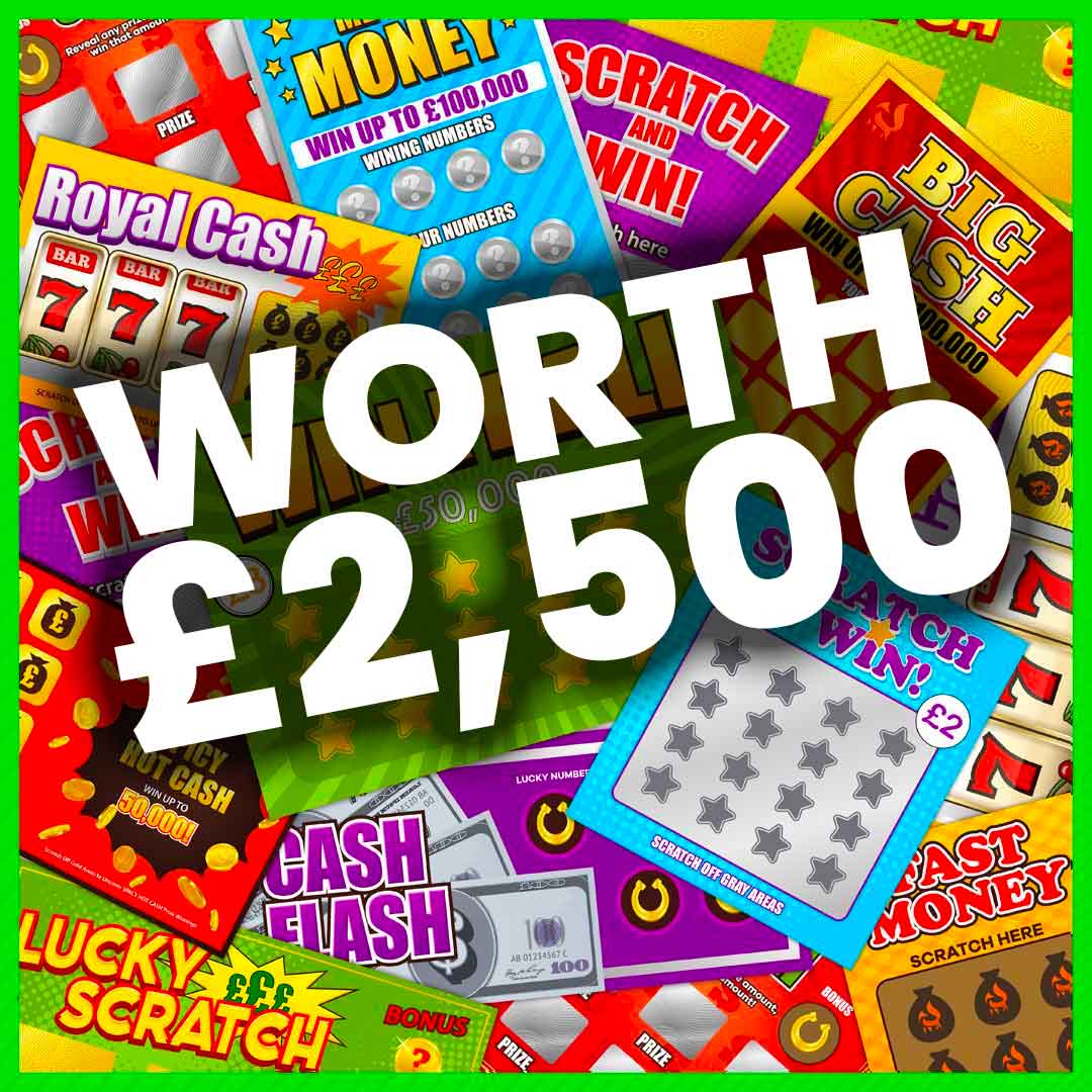 WIN MONEY TO SPEND ON £500 X £5 SCRATCH CARDS - 21/12 - Competition Fox